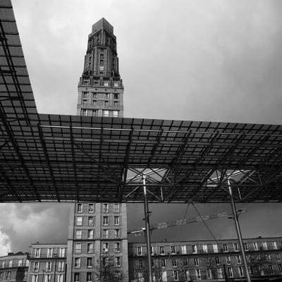 Quartier de la gare: Tour Perret et Canopée, Claude Vasconi